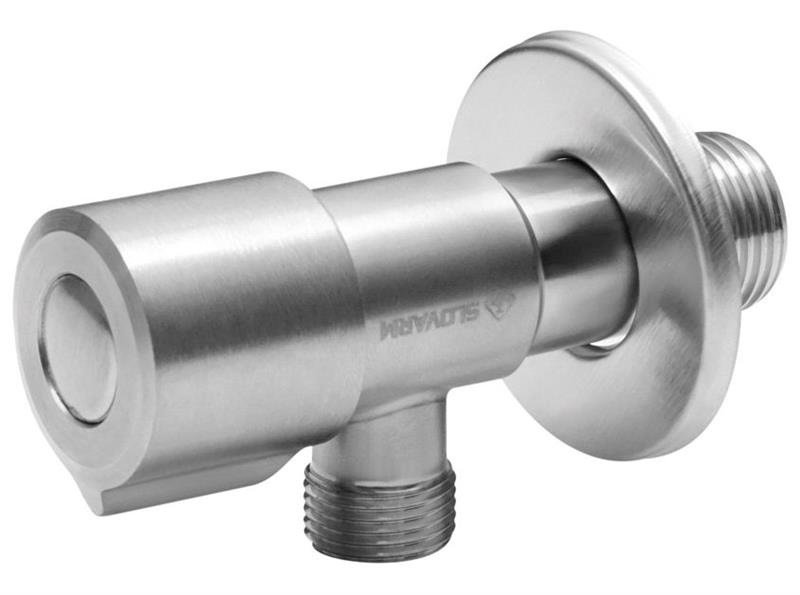 Nerezový rohový ventil s keramickými destičkami 1/2"x1/2" TE-66N.1