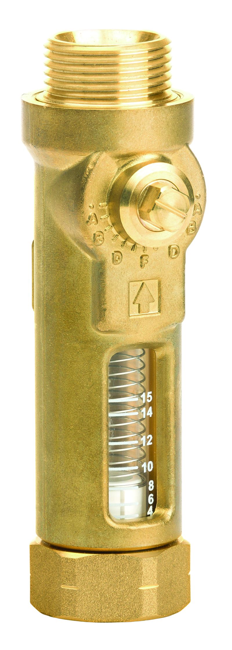 TacoSetter Inline 130 vyvažovací ventil 3/4"x3/4" vnitřní-vnější závit EK, 4-15 l/min., kvs 5,95 ; typ B